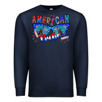 Navy American babe Premium Sweatshirt - CowhideDigitalArt