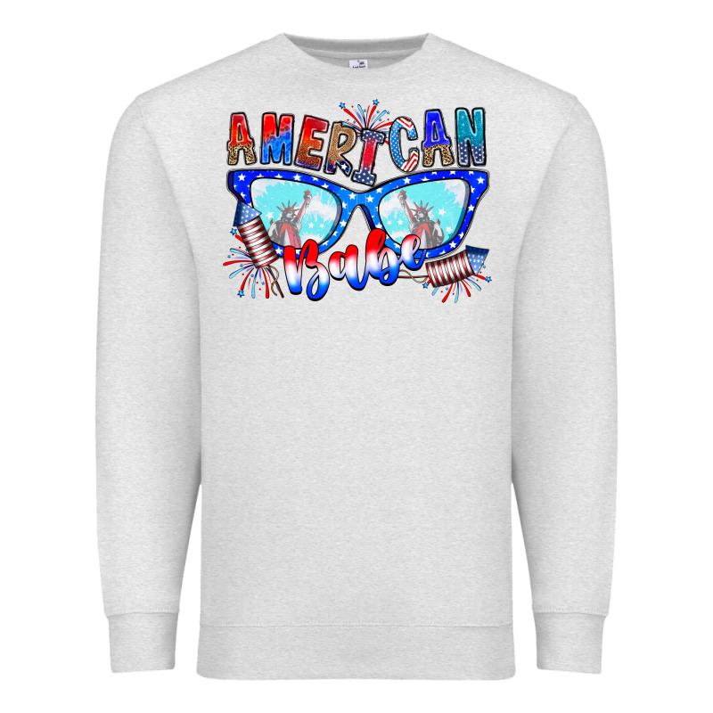 American Babe Premium Sweatshirt by CowhideDigitalArt | Teevron