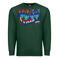Sports Green American babe Premium Sweatshirt - CowhideDigitalArt