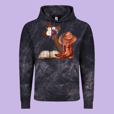 Boots With Bible And Cross Vintage Hoodie Designed By Bettercallsaul