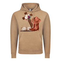Vintage Coffee Boots with Bible and cross Vintage Hoodie - Bettercallsaul