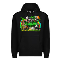 Black St. Patrick's Day farm animal truck Premium Hoodie - FaDigitalArtStudio