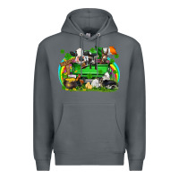 Rock St. Patrick's Day farm animal truck Premium Hoodie - FaDigitalArtStudio