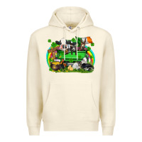 Sandshell St. Patrick's Day farm animal truck Premium Hoodie - FaDigitalArtStudio