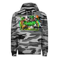 Slate Camo St. Patrick's Day farm animal truck Premium Hoodie - FaDigitalArtStudio