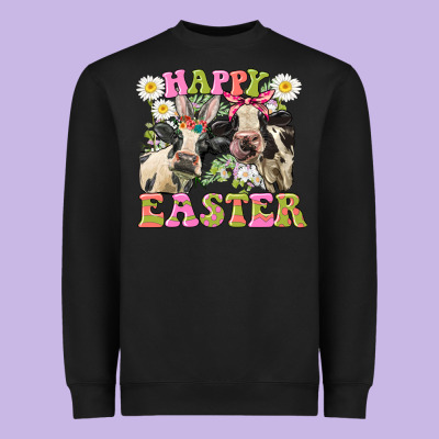 Happy Easter Heifers Easter Day Heavyweight Sweatshirt Designed By Cowgirlartshop