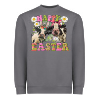 Storm Happy Easter Heifers Easter Day Heavyweight Sweatshirt - CowGirlArtShop