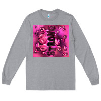 Heather Grey strong breast cancer Long Sleeve Tee - RanaPortraitStore