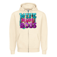 Sandshell wife mom boss Zipper Hoodie - FaDigitalArtStudio