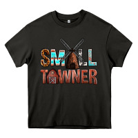 Asphalt small towner Heavy Core Tee - NancyCooperArtShop