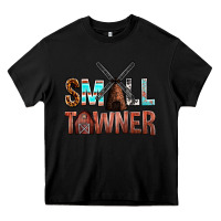Black small towner Heavy Core Tee - NancyCooperArtShop