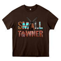 Chocolate Brown small towner Heavy Core Tee - NancyCooperArtShop