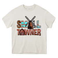 Cream small towner Heavy Core Tee - NancyCooperArtShop