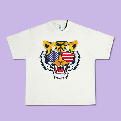 America Merica Tiger Urban Heavy Tee Designed By Bettercallsaul