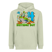 Birthday Boy Frog Age 4 Heavyweight Hoodie | Teevron