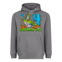 Storm birthday boy frog age 4 Heavyweight Hoodie - LillyAllenDesigns
