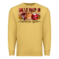 Antique Gold balls deep in christmas spirit Premium Sweatshirt - CowhideDigitalArt