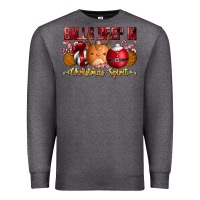 Charcoal Heather balls deep in christmas spirit Premium Sweatshirt - CowhideDigitalArt