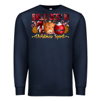 Navy balls deep in christmas spirit Premium Sweatshirt - CowhideDigitalArt
