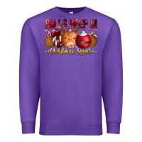 Purple balls deep in christmas spirit Premium Sweatshirt - CowhideDigitalArt