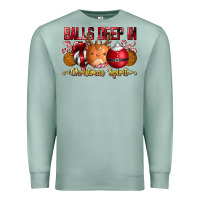 Seafoam balls deep in christmas spirit Premium Sweatshirt - CowhideDigitalArt