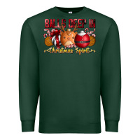 Sports Green balls deep in christmas spirit Premium Sweatshirt - CowhideDigitalArt
