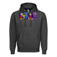 Charcoal Heather Western Love LGBTQ+ Zipper Hoodie - BundleAndBundleShop