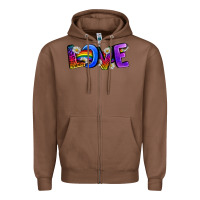 Chestnut Western Love LGBTQ+ Zipper Hoodie - BundleAndBundleShop