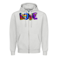 Dove Grey Western Love LGBTQ+ Zipper Hoodie - BundleAndBundleShop