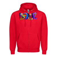 Red Western Love LGBTQ+ Zipper Hoodie - BundleAndBundleShop