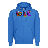 True Royal Western Love LGBTQ+ Zipper Hoodie - BundleAndBundleShop