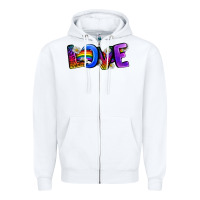 White Western Love LGBTQ+ Zipper Hoodie - BundleAndBundleShop