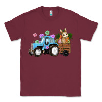 Burgundy easter tracktor bunny carrot flowers  egg Classic Tee - RanaPortraitStore