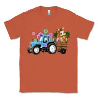 Copper easter tracktor bunny carrot flowers  egg Classic Tee - RanaPortraitStore