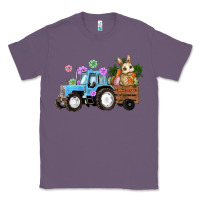 Lavender easter tracktor bunny carrot flowers  egg Classic Tee - RanaPortraitStore
