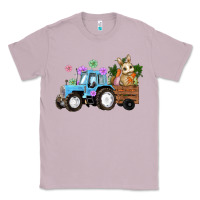 Lilac easter tracktor bunny carrot flowers  egg Classic Tee - RanaPortraitStore