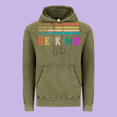 Be Kind Vintage Hoodie Designed By Bettercallsaul