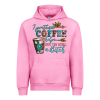 Fuchsia Pink i pretend coffee helps but i'm still a bitch Urban Hoodie - Artiststas