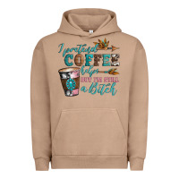 Pigment Burro i pretend coffee helps but i'm still a bitch Urban Hoodie - Artiststas