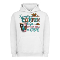 Pigment Lunar Rock i pretend coffee helps but i'm still a bitch Urban Hoodie - Artiststas