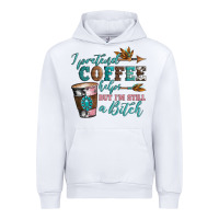 White i pretend coffee helps but i'm still a bitch Urban Hoodie - Artiststas