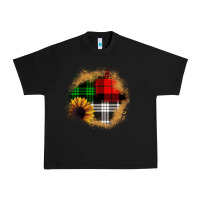 Black sunflower christmas patch3 Urban Heavy Tee - JahusDesignShop
