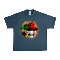 Midnight Navy sunflower christmas patch3 Urban Heavy Tee - JahusDesignShop