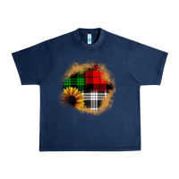 Navy sunflower christmas patch3 Urban Heavy Tee - JahusDesignShop