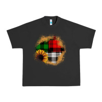Pigment Black sunflower christmas patch3 Urban Heavy Tee - JahusDesignShop