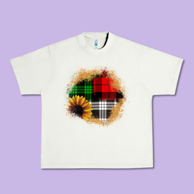 Sunflower Christmas Patch3 Urban Heavy Tee Designed By Jahusdesignshop