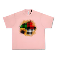 Salmon sunflower christmas patch3 Urban Heavy Tee - JahusDesignShop