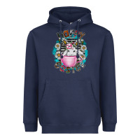 Navy Happy Easter Heavyweight Hoodie - CowhideDigitalArt