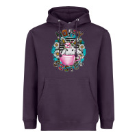 Plum Happy Easter Heavyweight Hoodie - CowhideDigitalArt