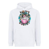 White Happy Easter Heavyweight Hoodie - CowhideDigitalArt